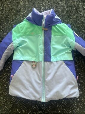 Obermeyer Purple Kids Snow Bib Pants and Ski jacket Set